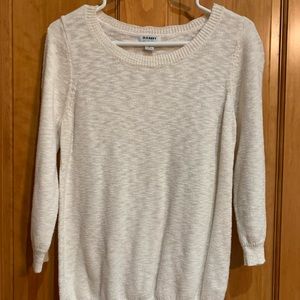 Old Navy Cream 3/4 Sleeve Sweater